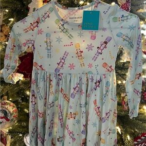 Posh Peanut Multicolor Christmas Nutcracker Twirl Dress 5T - 6T